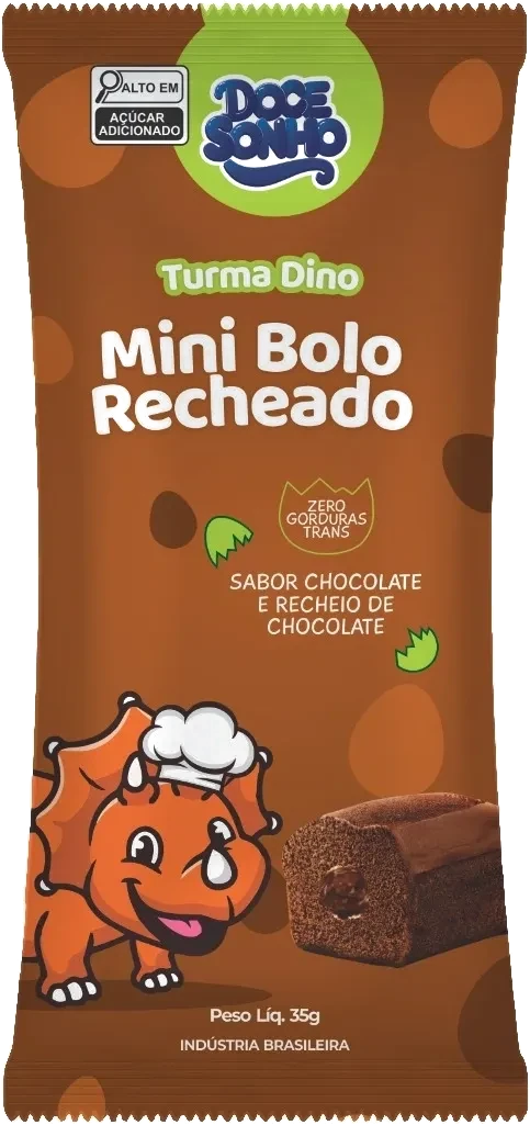 Mini bolo chocolate com chocolate